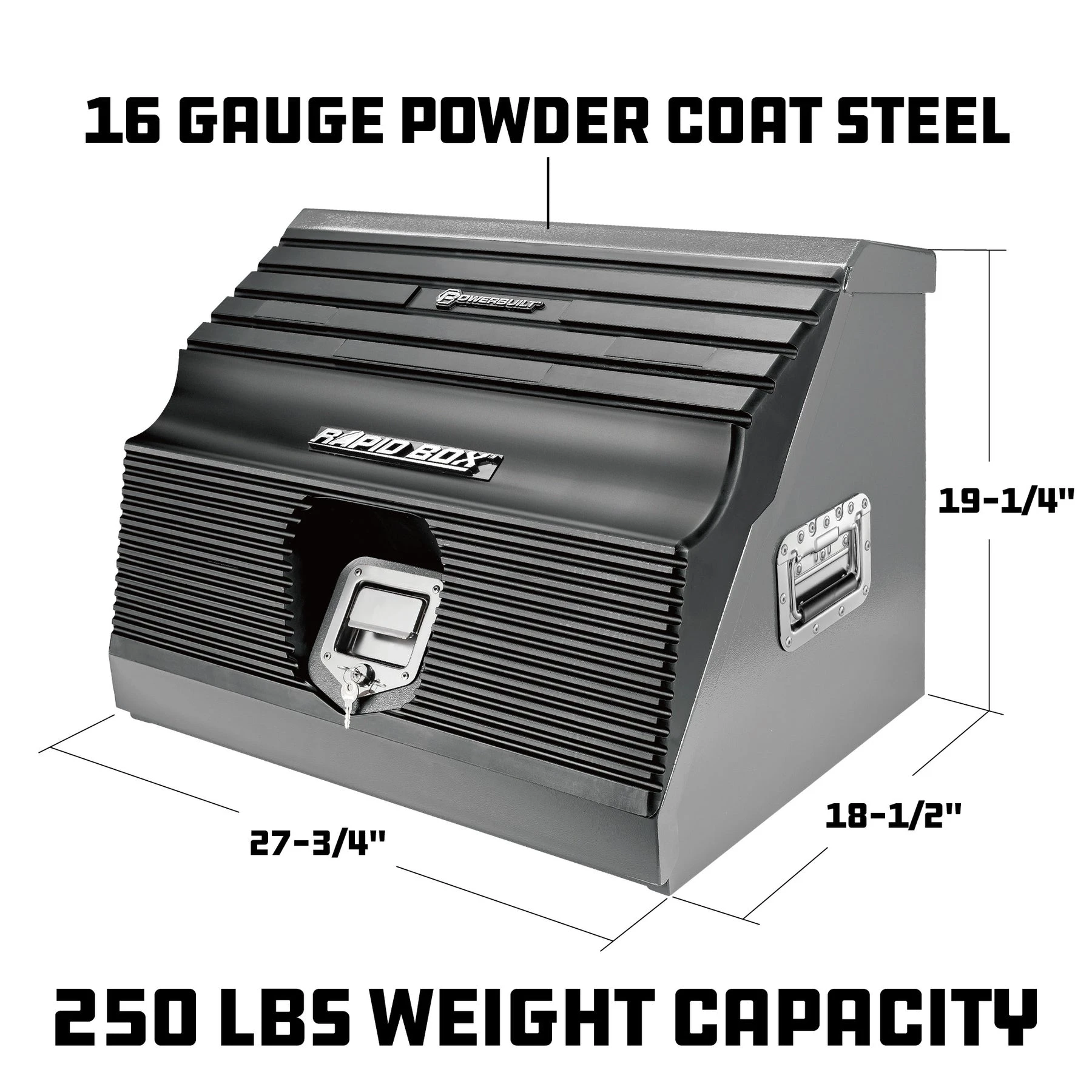 26 in. Rapid Box Portable Slant Front Tool Box - Grey Powerbuilt 26 In. Rapid Box Portable Slant Front Tool Box - Grey -Powerbuilt Shop 240111 d 09a4f59d c0eb 4d31 897b