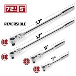 Powerbuilt 4 Piece Pro Tech Flex Head Long Reach Ratchet Set 2 Powerbuilt 4 Piece Pro Tech Flex Head Long Reach Ratchet Set -Powerbuilt Shop 240238 02 1800x