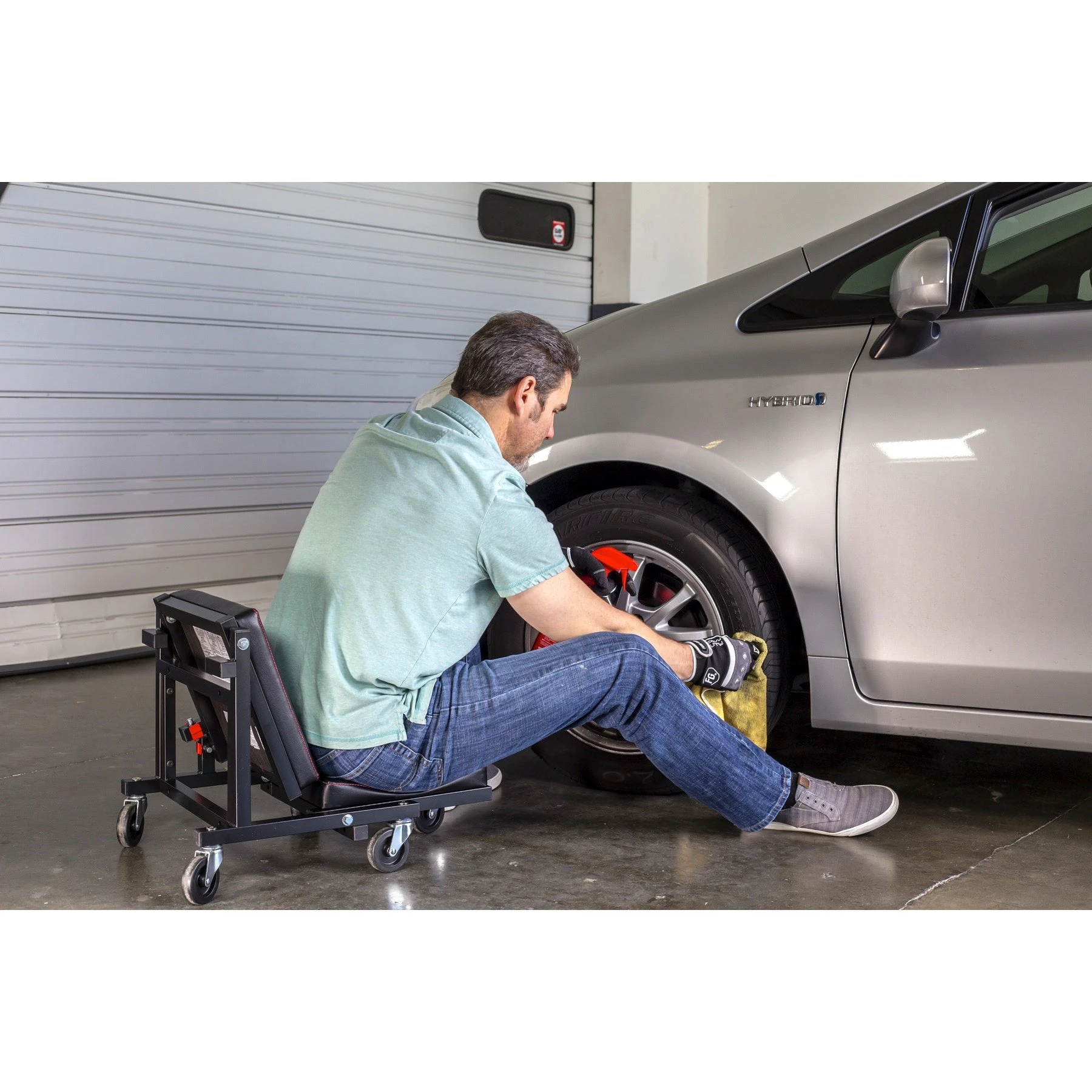 2-in-1 Low Creeper Seat / Roller Stool Powerbuilt 2-in-1 Low Creeper Seat / Roller Stool -Powerbuilt Shop