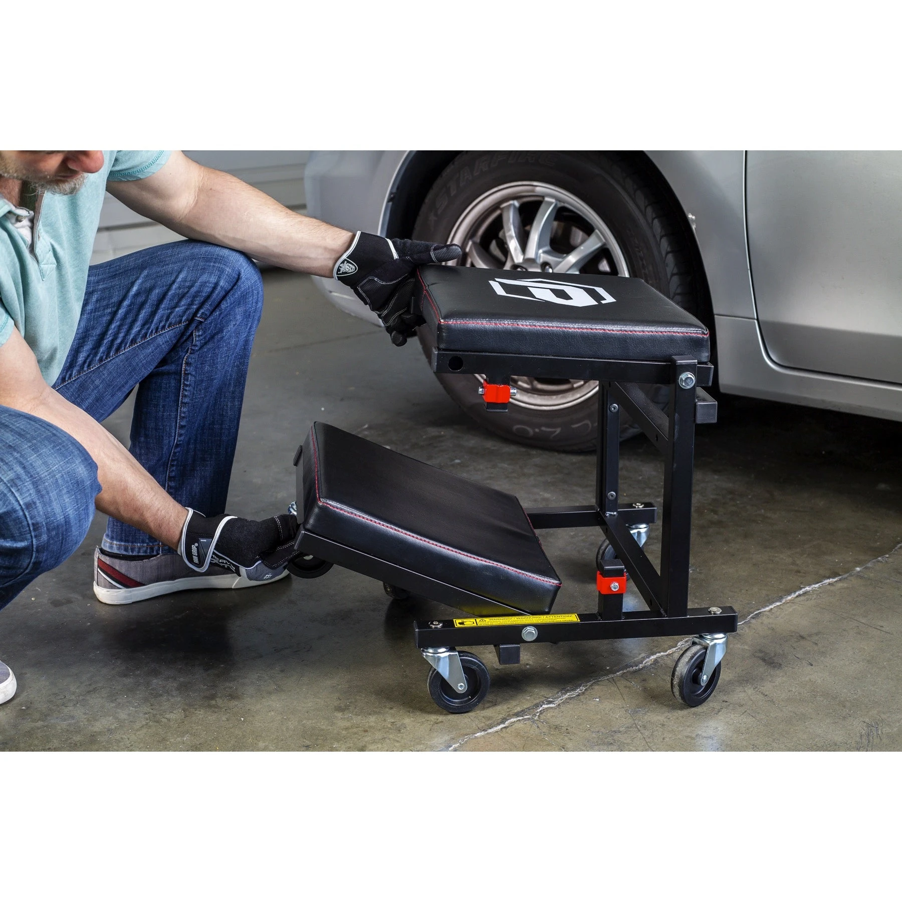 2-in-1 Low Creeper Seat / Roller Stool Powerbuilt 2-in-1 Low Creeper Seat / Roller Stool -Powerbuilt Shop
