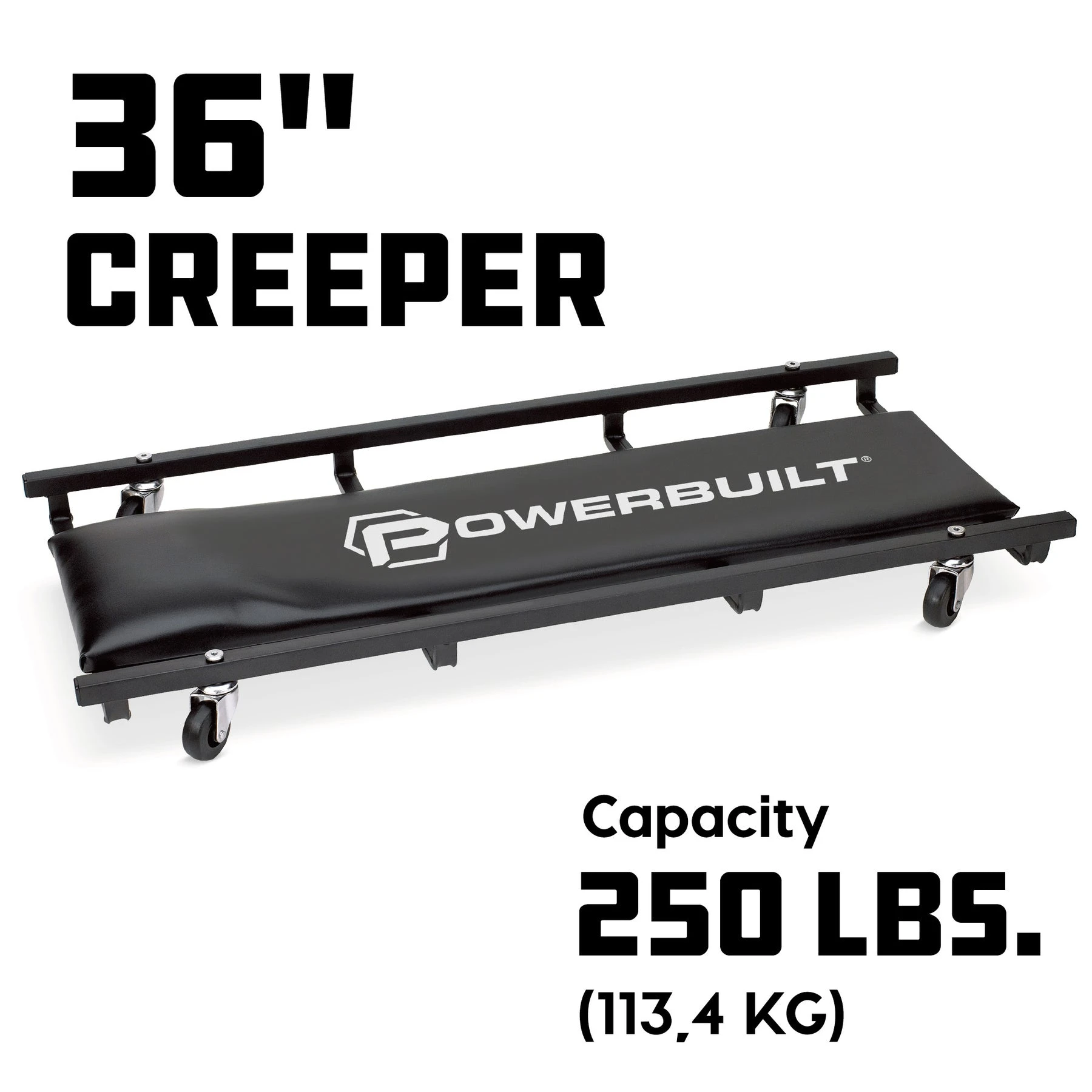 36 in. Floor Creeper Powerbuilt 36 In. Floor Creeper -Powerbuilt Shop 640940