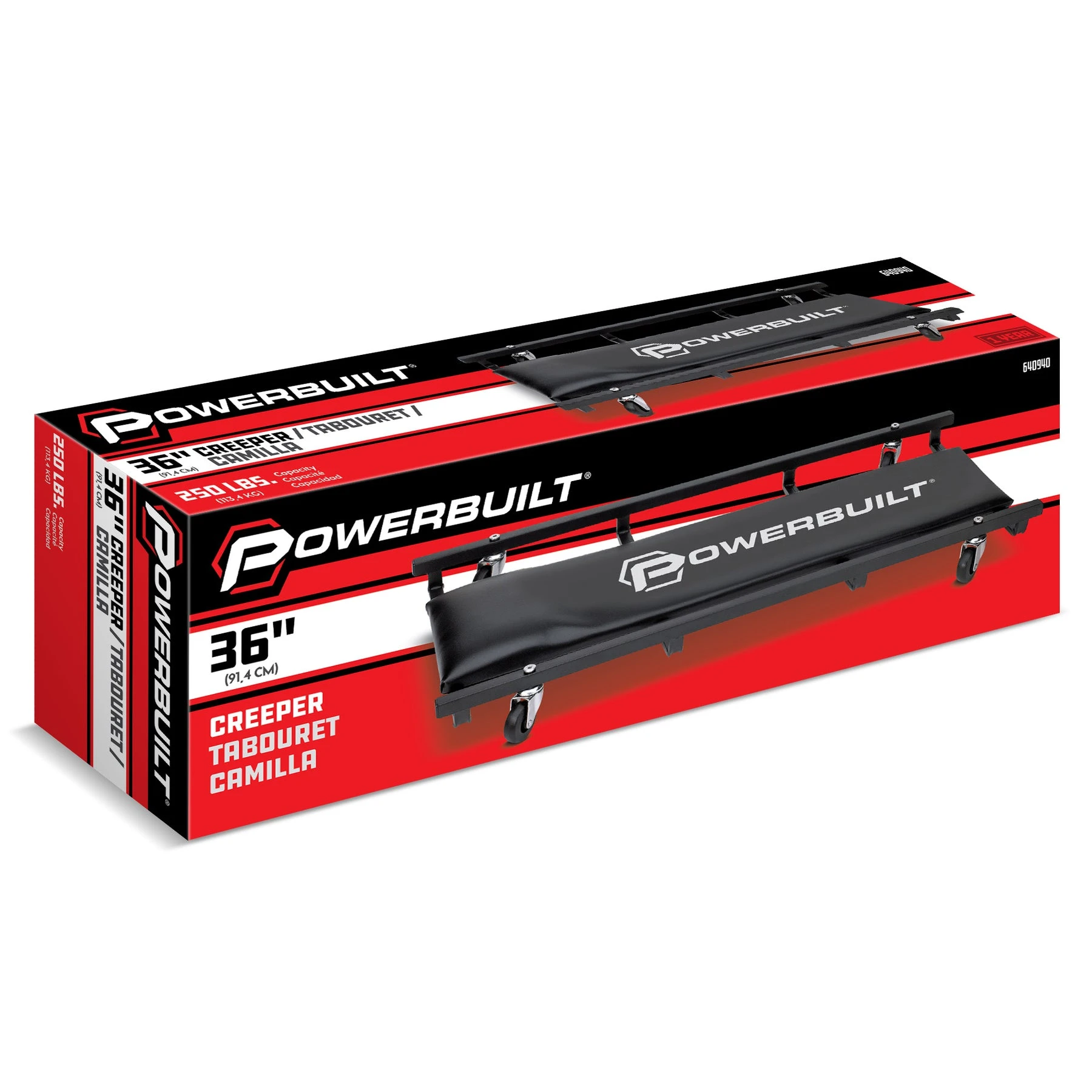 36 in. Floor Creeper Powerbuilt 36 In. Floor Creeper -Powerbuilt Shop 640940