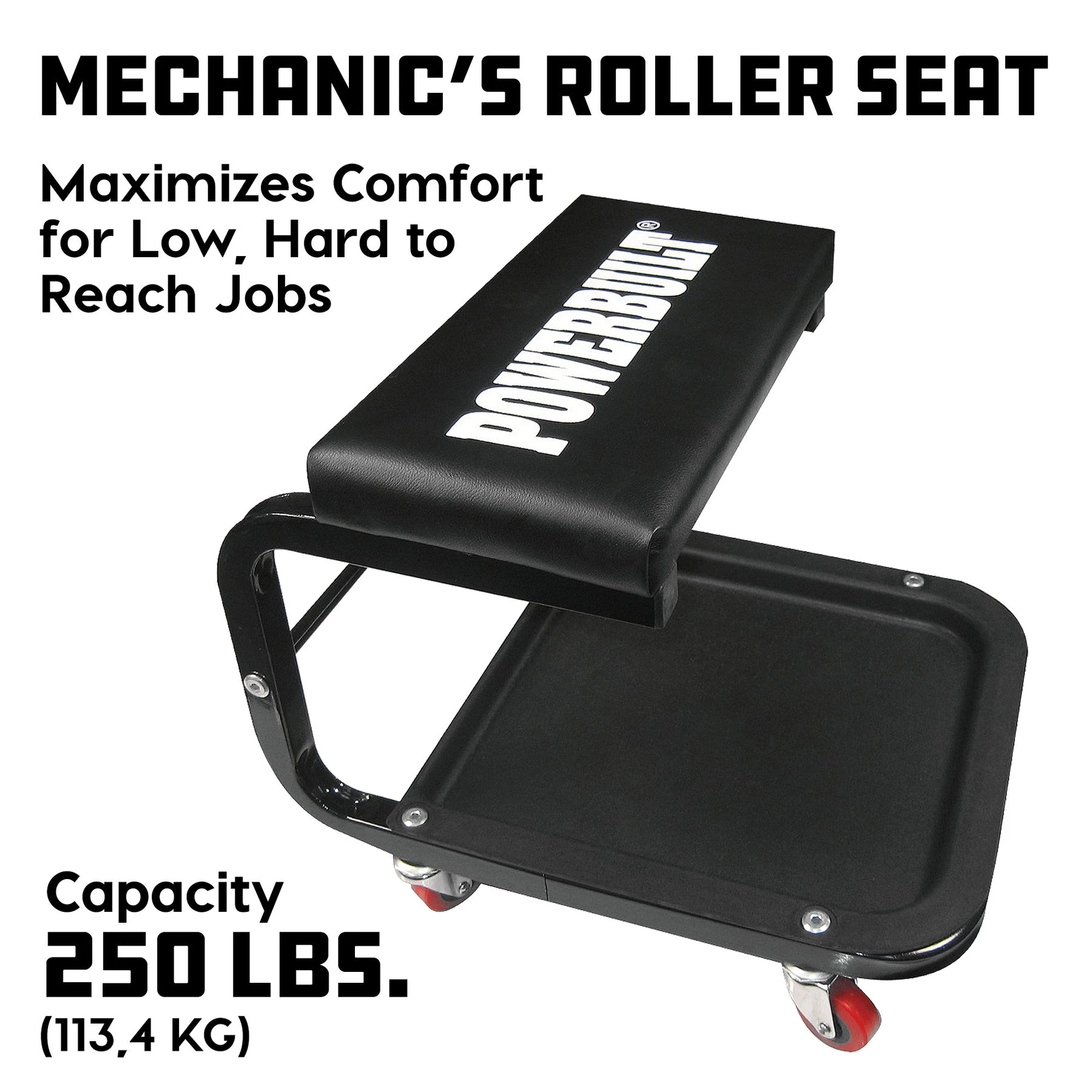 Powerbuilt Rolling Mechanics Seat - Image 2