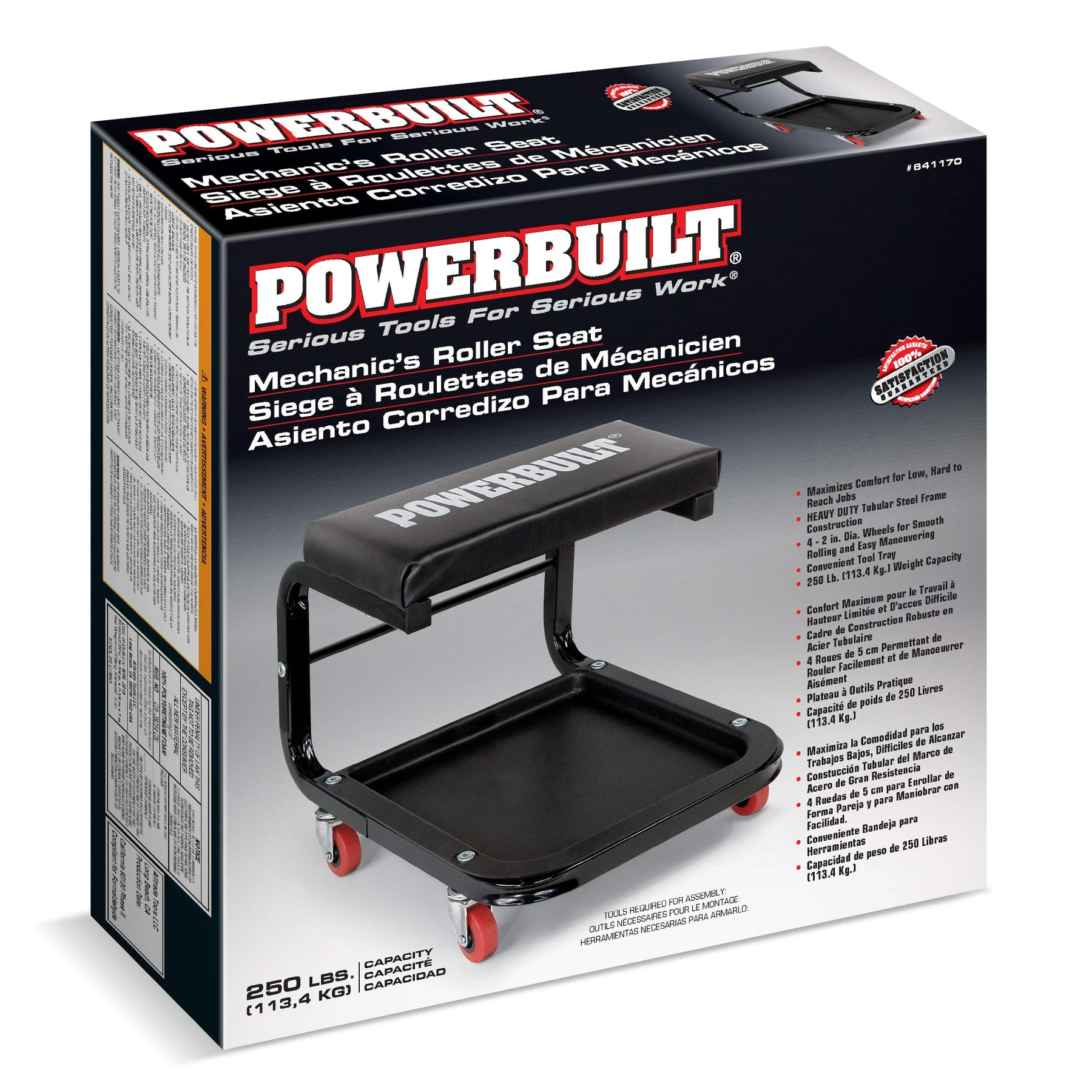 Powerbuilt Rolling Mechanics Seat - Image 7
