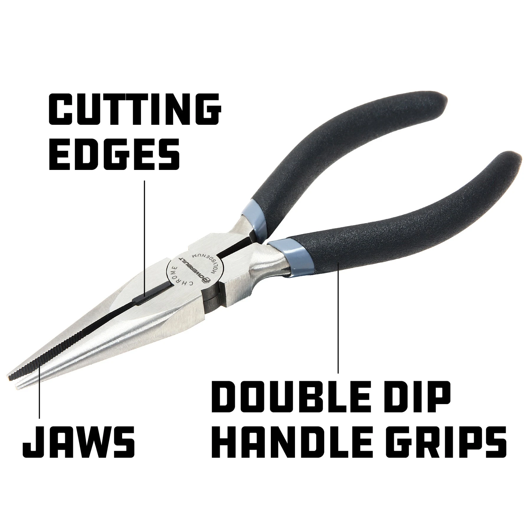 6 in. Pro Tech Long Nose Pliers Powerbuilt 6 In. Pro Tech Long Nose Pliers -Powerbuilt Shop 645037 6in 20long 20nose