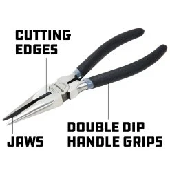 Powerbuilt 8 In. Pro Tech Long Nose Pliers -Powerbuilt Shop 645038 8in 20long 20nose 03 1800x
