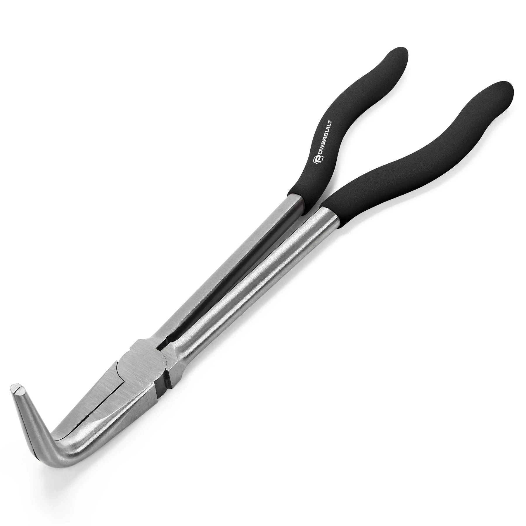 11 in. Pro Tech Long Reach 90 Degree Nose Pliers Powerbuilt 11 In. Pro Tech Long Reach 90 Degree Nose Pliers -Powerbuilt Shop 645040