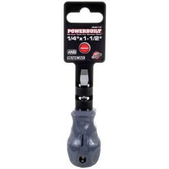 Powerbuilt Pro Tech Acetate Screwdrivers - Flat -Powerbuilt Shop 646116v1 1 1000x