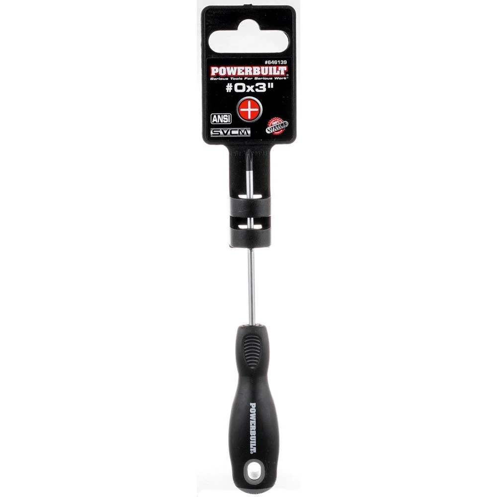 Powerbuilt Pro Tech Double Injection Screwdrivers - Phillips 1 Powerbuilt Pro Tech Double Injection Screwdrivers - Phillips