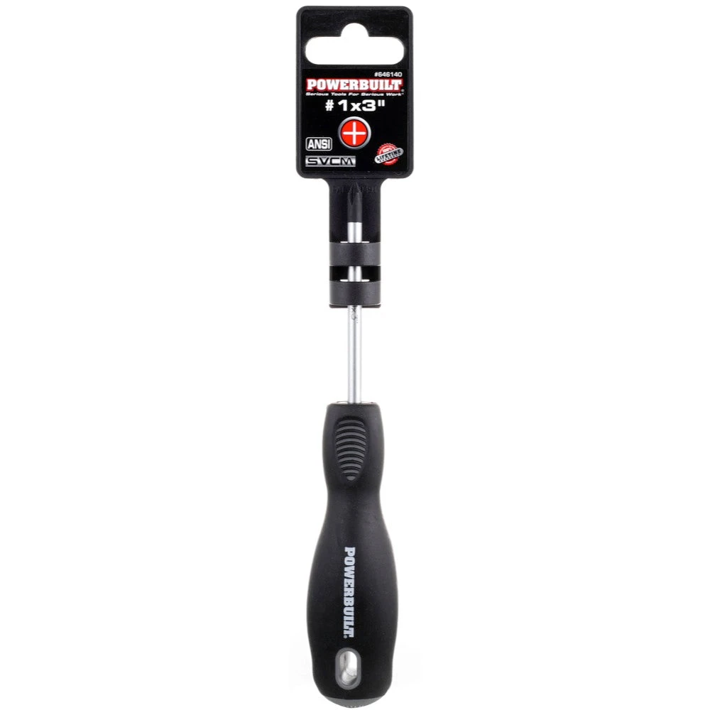 Powerbuilt Pro Tech Double Injection Screwdrivers - Phillips 8 Powerbuilt Pro Tech Double Injection Screwdrivers - Phillips - Image 8