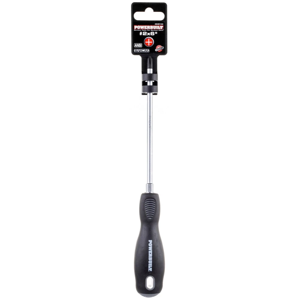 Powerbuilt Pro Tech Double Injection Screwdrivers - Phillips 5 Powerbuilt Pro Tech Double Injection Screwdrivers - Phillips - Image 5