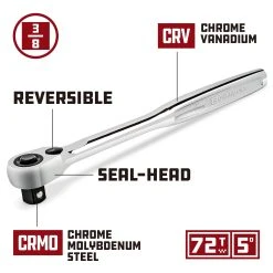 Powerbuilt 3/8 In. Dr. Pro Tech Ratchet -Powerbuilt Shop 649969 01 1800x