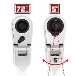 Powerbuilt Pro Tech 1/4 In. Dr. 9 In. Long Reach Flex Head Ratchet -Powerbuilt Shop 72t 20protech 20flex 20ratchet 03 a8dbef0a 47a4 4ce0 a501 6b38fd235b14 1800x