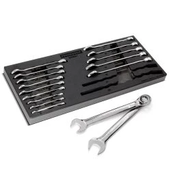 Powerbuilt 16 Piece Pro Tech Metric Combination Wrench Set