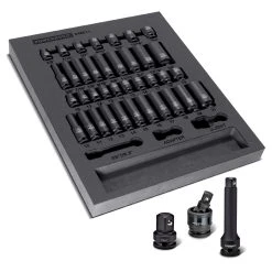 Powerbuilt 40 Piece Pro Tech 3/8 In. Dr. Impact Socket Set