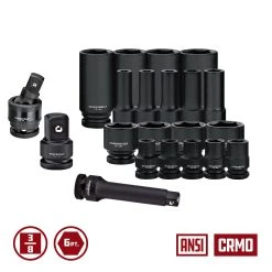 Powerbuilt 40 Piece Pro Tech 3/8 In. Dr. Impact Socket Set -Powerbuilt Shop 949011 03 1800x
