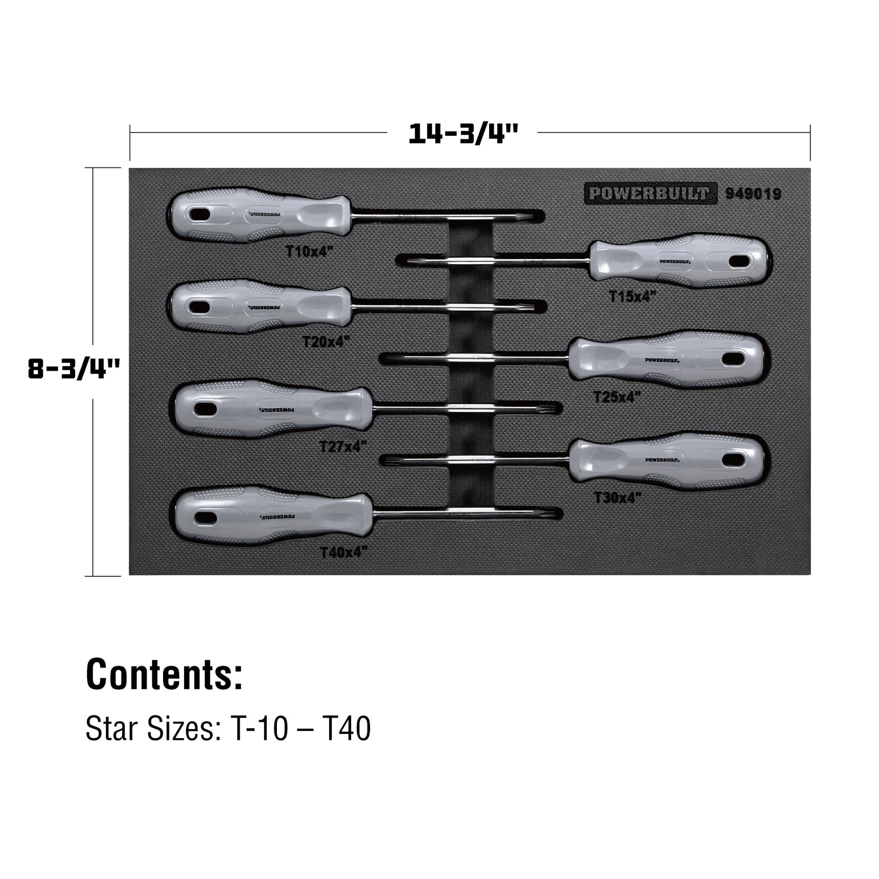 7 Piece Pro Tech Acetate Torx Screwdriver Set Powerbuilt 7 Piece Pro Tech Acetate Torx Screwdriver Set -Powerbuilt Shop 949019